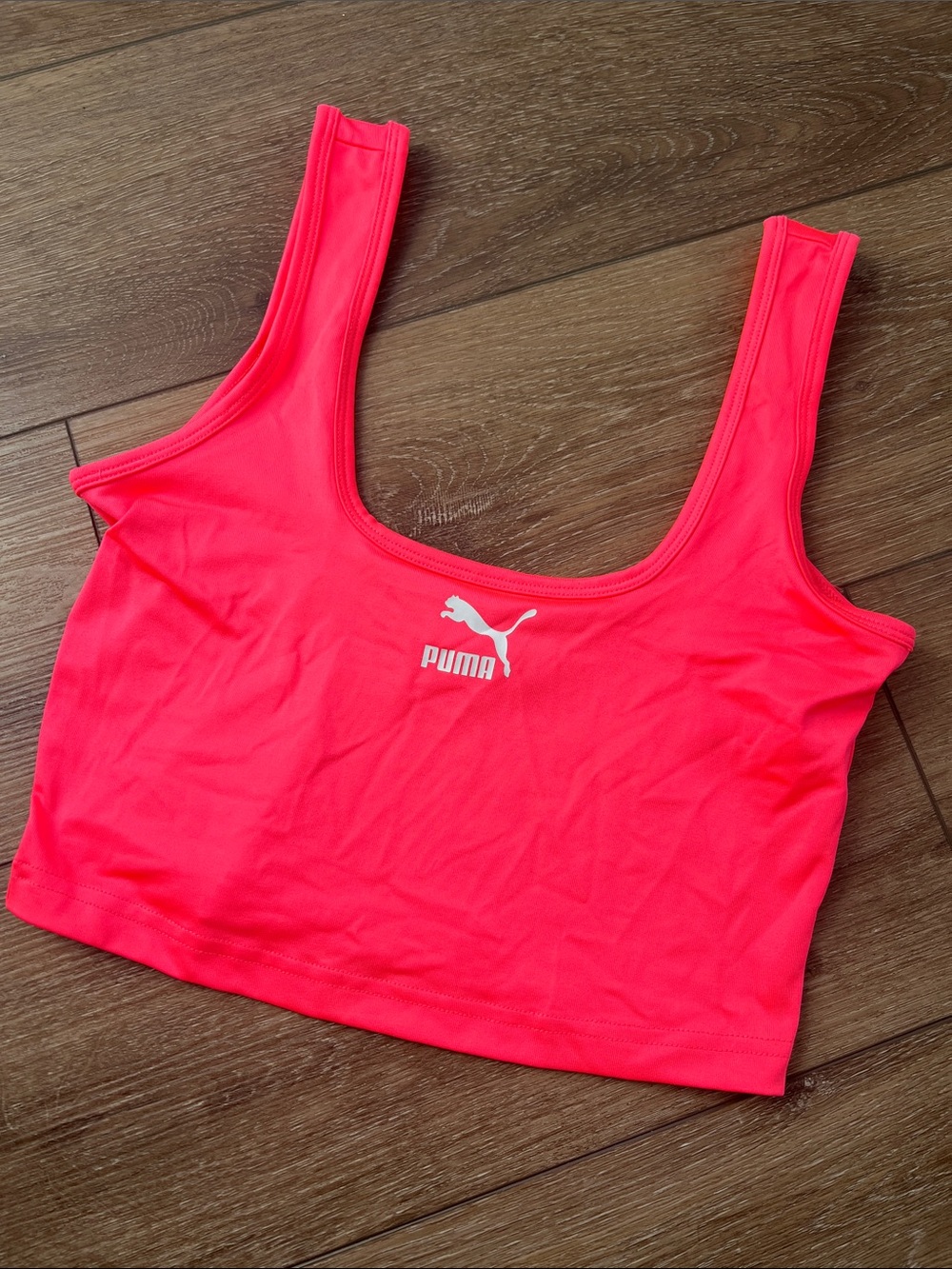 Puma Hot Pink Performance Crop Tank